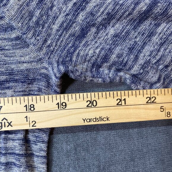 Abercrombie & Fitch Gray & Blue Marled Knit Light Sweater Womens Size Small - Picture 11 of 11